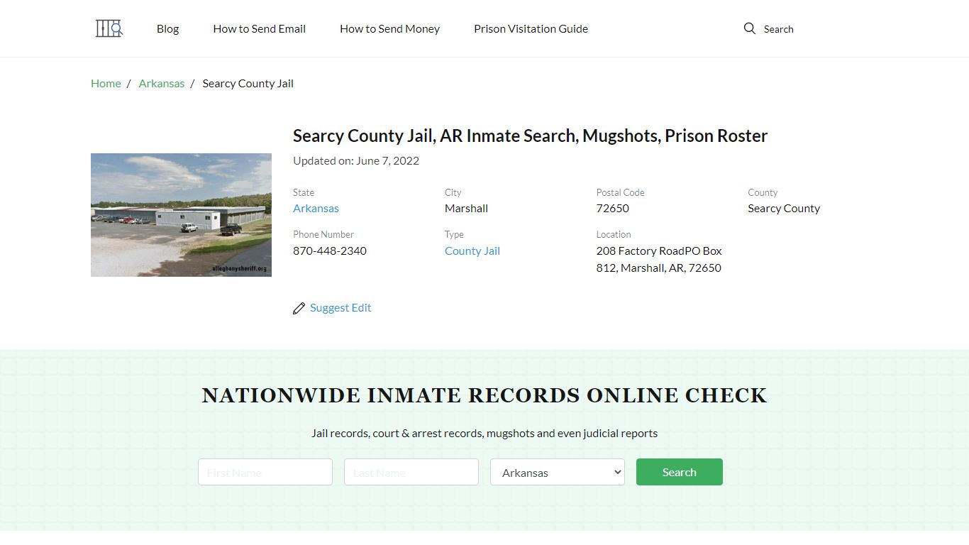 Searcy County Jail, AR Inmate Search, Mugshots, Prison Roster